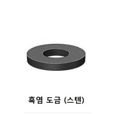 평와셔 (흑염도금)
