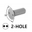 2 HOLE (접시머리)